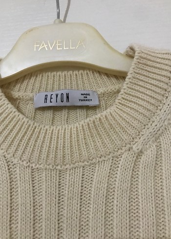 Bej Uzun Kollu Triko Elbise - Görsel 4