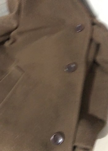 Düğmeli Kahverengi Süet Erkek Kaban - Görsel 4