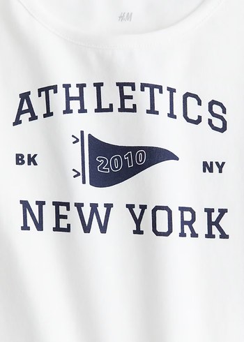 H&M baskılı pamuklu tişört - Görsel 2