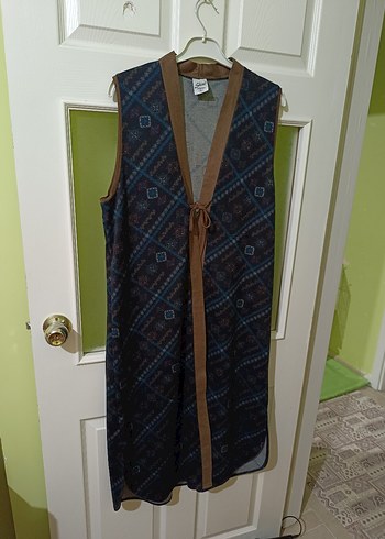 yelek kazak uzun ikili takım - Görsel 5