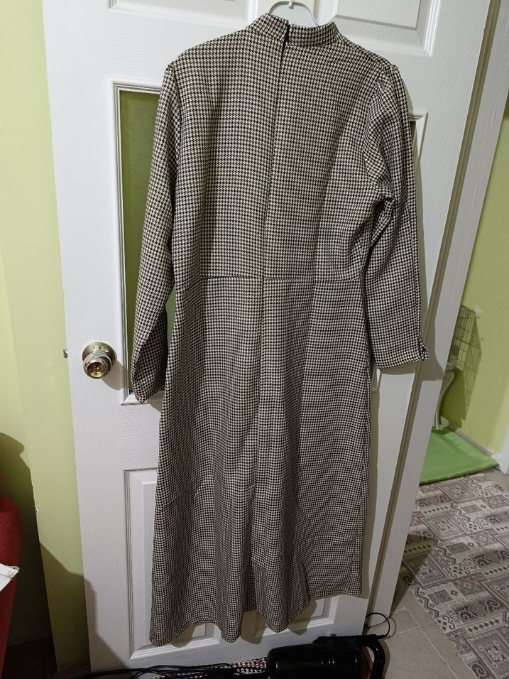 Düğmeli, Uzun,kadın elbise - Görsel 4