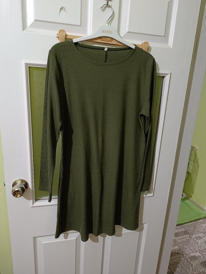 Kadın Haki Uzun Salaş üçlü takım - Görsel 5