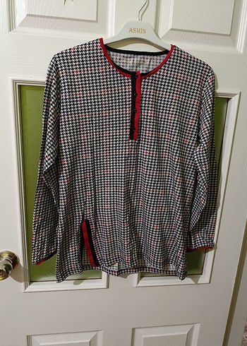 Uzun Kollu, Düğmeli Kadın gecelik - Görsel 2