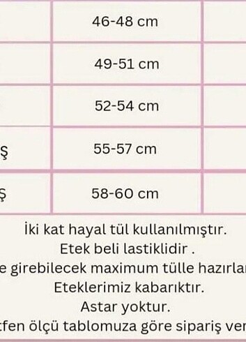 Diğer Tütü etek