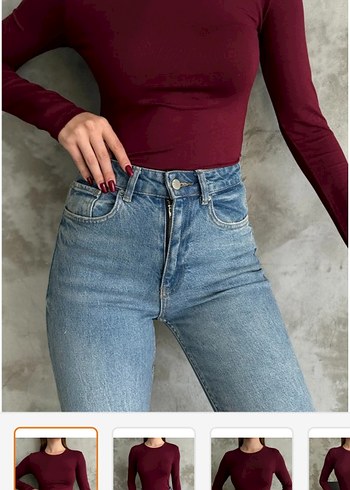Bordo Kadın bluz