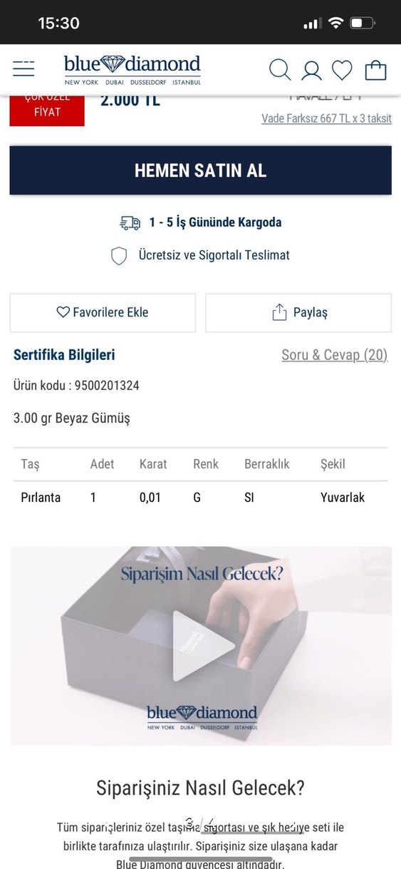 Pırlanta Kalbimin Anahtarı Altın Kolye - Görsel 3