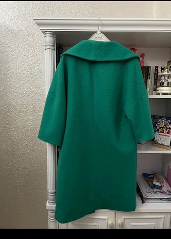 Yeşil Midi Kadın Kaban - Görsel 5