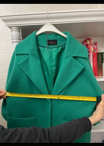 Yeşil Midi Kadın Kaban - Görsel 7