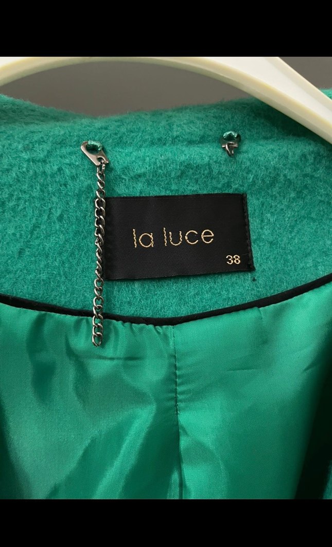 Yeşil Midi Kadın Kaban - Görsel 2