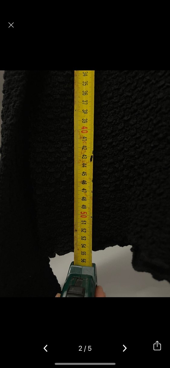 Siyah V Yaka Örgü Kadın Kazak - Görsel 2