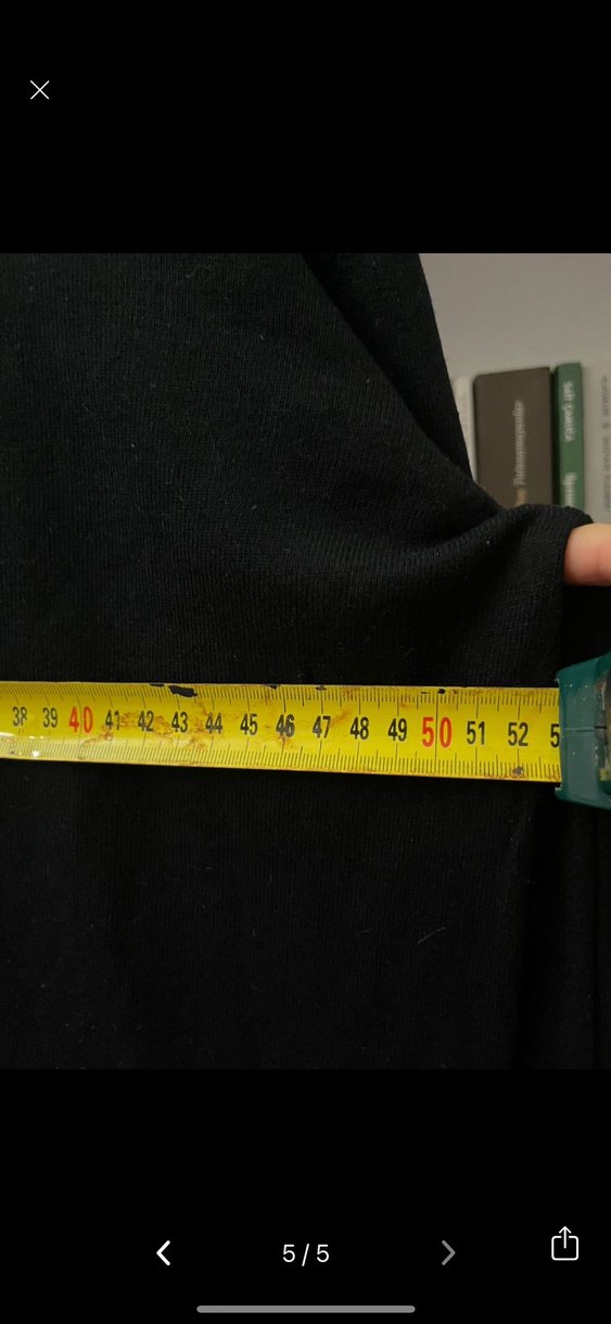 Siyah Düğmeli Uzun Kollu İnce Triko Hırka - Görsel 5