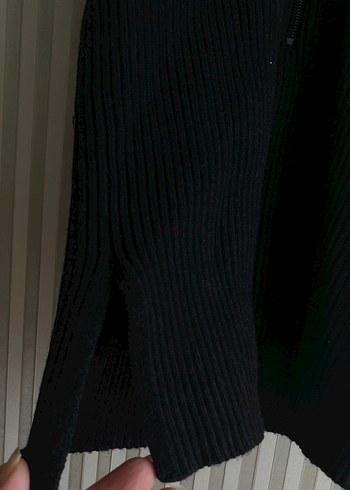 Fermuarlı altlarda kısa iki yanda yırtmaç triko - Görsel 3