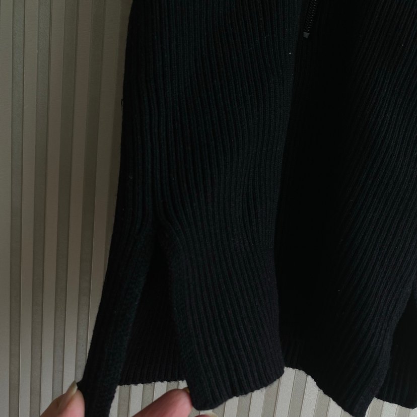 Fermuarlı altlarda kısa iki yanda yırtmaç triko - Görsel 3