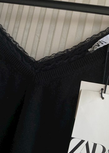 Zara dantel yakalı triko - Görsel 3