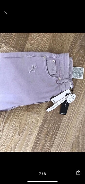 36 Beden mor Renk Stradivarius pantolon