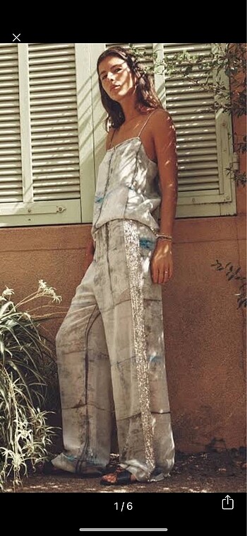 Zara ince pullu pantolon