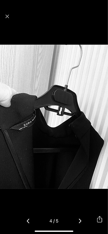38 Beden Zara uzun yanları yırtmaçlı elbise