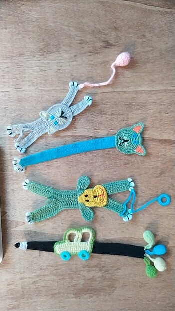 Kitap Ayracı (4 adet) El yapımı. - Görsel 6