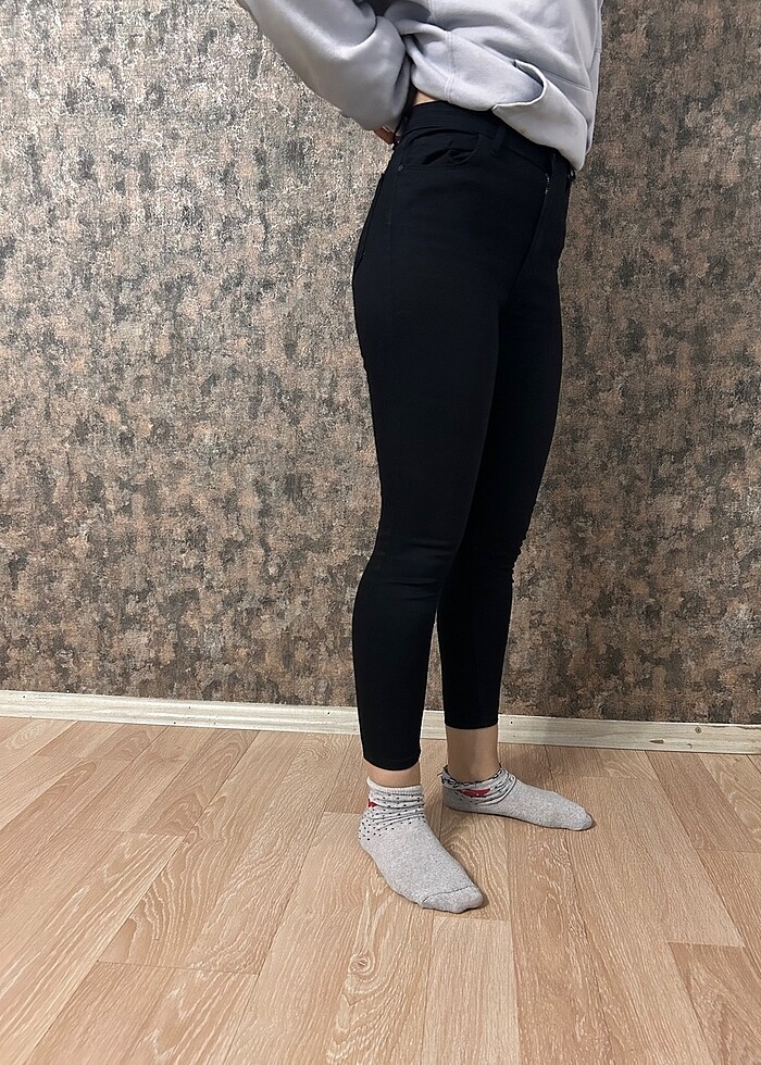 Siyah kot pantolon - Görsel 3