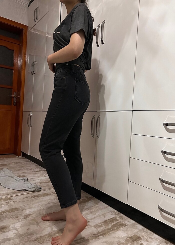 Siyah kot pantolon - Görsel 4