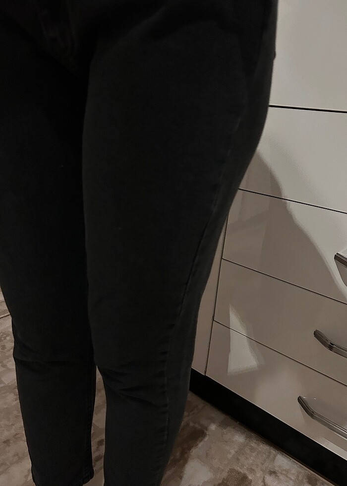 Siyah kot pantolon - Görsel 4