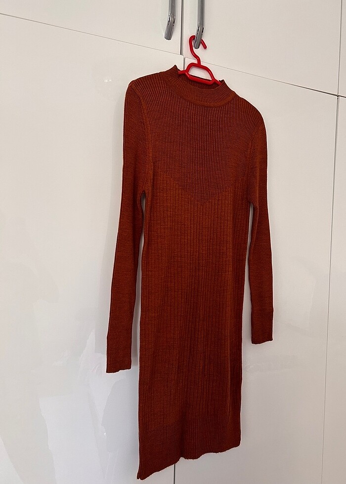 Dar tunik kiremit rengi - Görsel 3