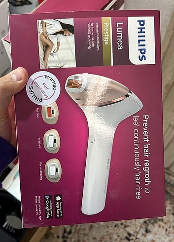 Lazer epilasyon cihazı 4 başlıklı Philips lumea prestij serisi