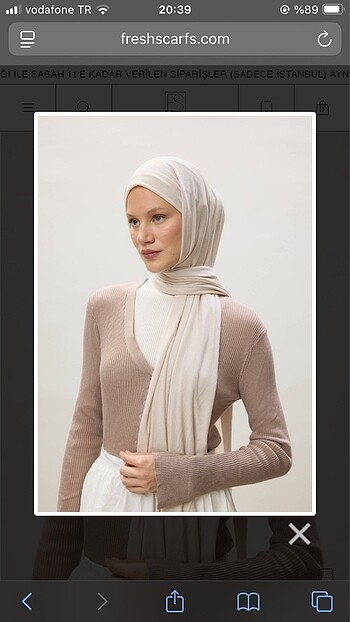 Freshscarfs penye şal fil dişi