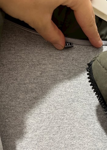 xl Beden haki Renk Gri Fermuarlı Erkek Dik Yaka Yelek