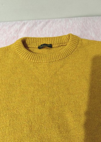 Sarı Kadın Triko Kazak - Görsel 3