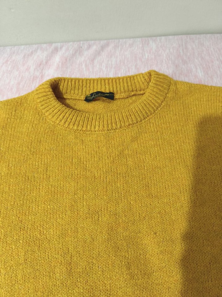 Sarı Kadın Triko Kazak - Görsel 3