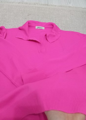 Pembe Kadın Triko Kazak - Görsel 3