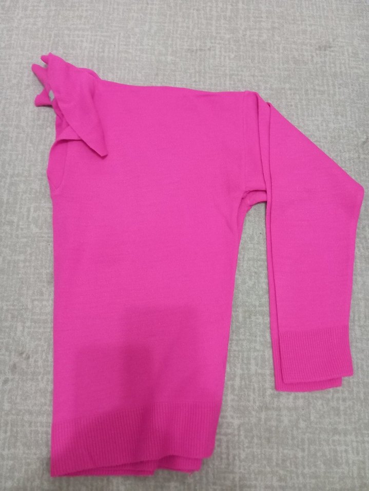 Pembe Kadın Triko Kazak - Görsel 4