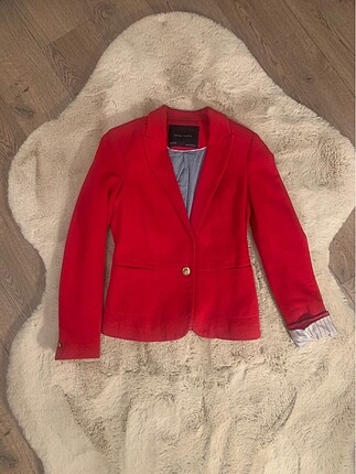 Zara Kırmızı Blazer Ceket
