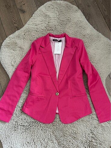 Zara Pembe Blazer Ceket
