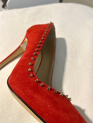 35 Beden kırmızı Renk 35 Numara Hotiç Kırmızı Stiletto Etiketli