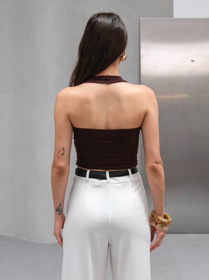 Straplez Crop Top - Görsel 4