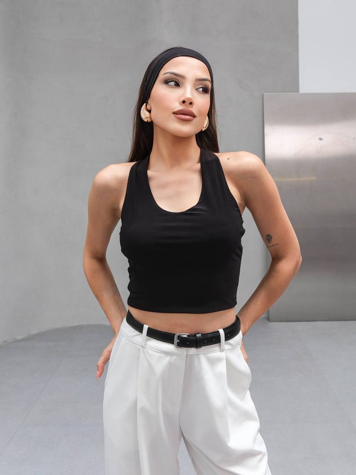 Straplez Crop Top - Görsel 2