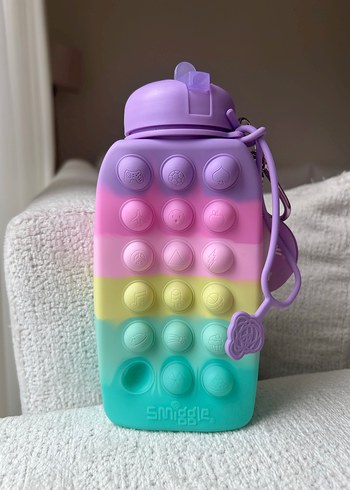 Smiggle Pastel Renkli Çocuk Termos Matara - Görsel 3