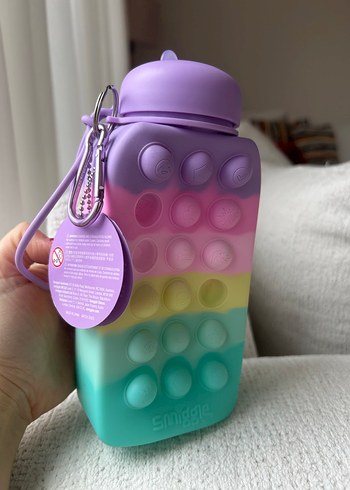 Smiggle Pastel Renkli Çocuk Termos Matara - Görsel 5