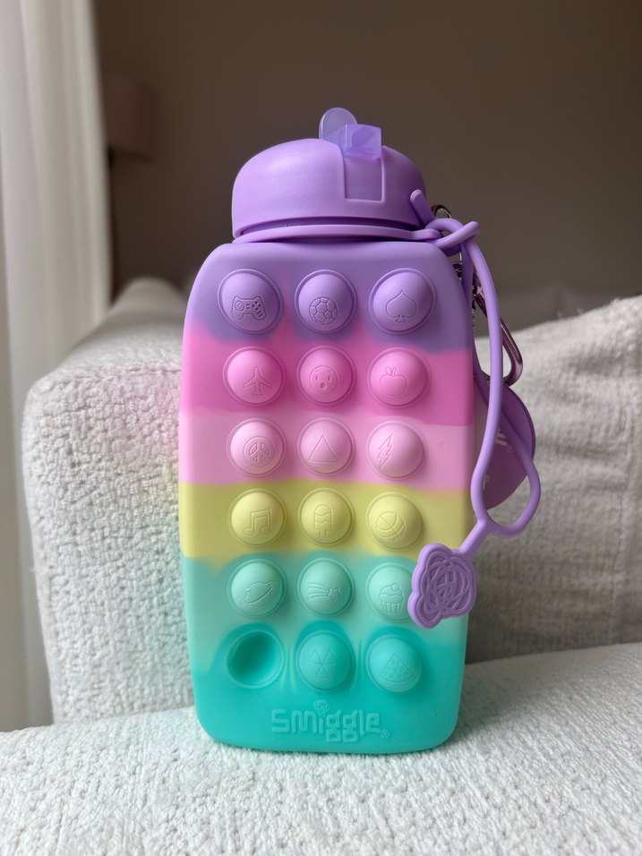 Smiggle Pastel Renkli Çocuk Termos Matara - Görsel 3