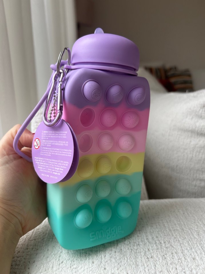 Smiggle Pastel Renkli Çocuk Termos Matara - Görsel 5