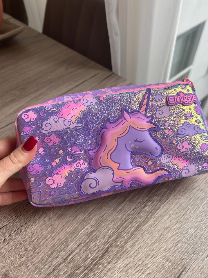 Smiggle Mor Unicorn Desenli Pastel Okul Kalemliği - Görsel 4