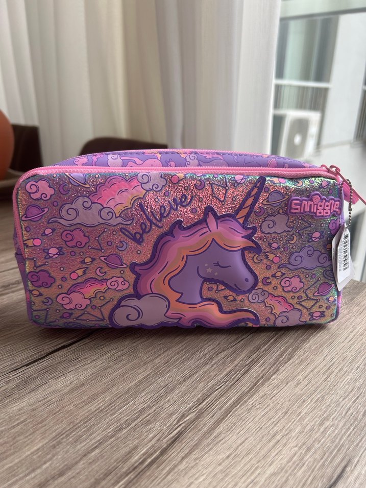 Smiggle Mor Unicorn Desenli Pastel Okul Kalemliği - Görsel 5
