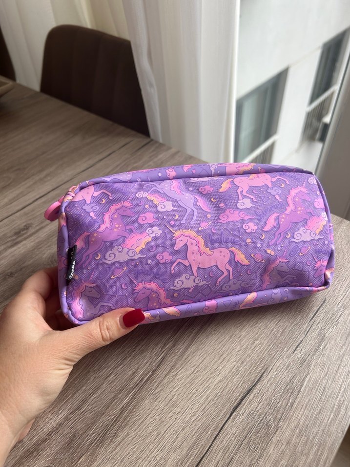 Smiggle Mor Unicorn Desenli Pastel Okul Kalemliği - Görsel 3