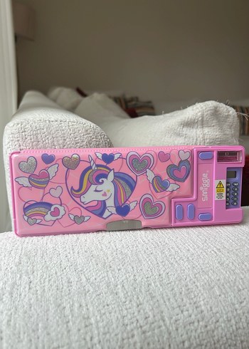 Pembe Smiggle Unicorn Desenli Fermuarlı Çocuk Kalem Kutusu - Görsel 3