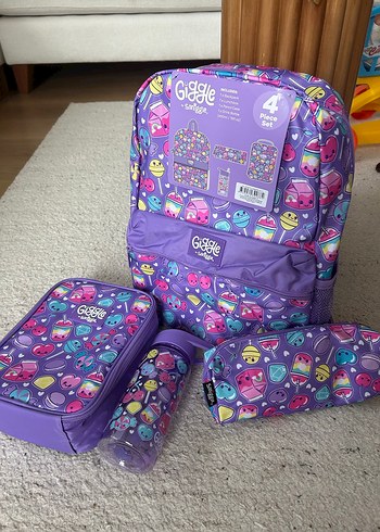 Smiggle Mor Pastel Çocuk Okul Çantası Seti - Görsel 3