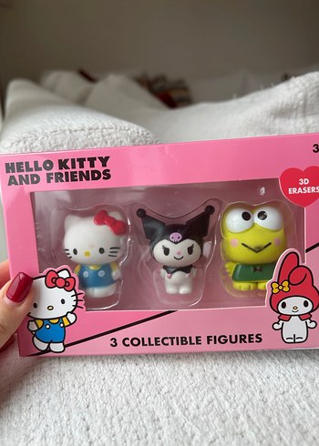 Hello Kitty ve Arkadaşları 3'lü Silgi Seti - Görsel 2
