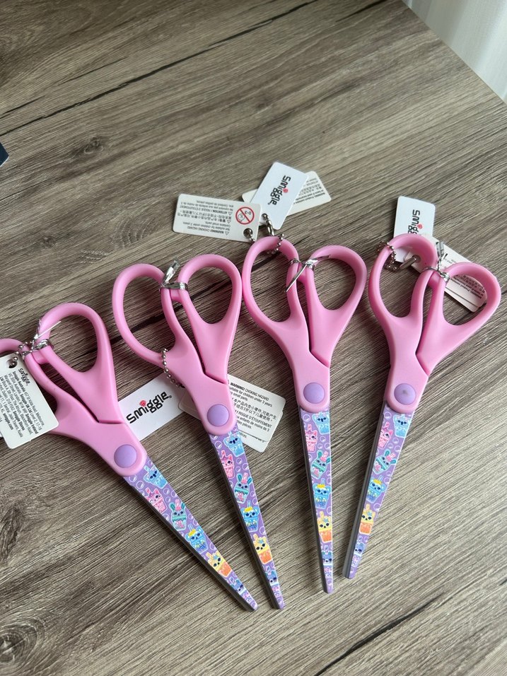 Smiggle  Pembe Okul Makası Seti - Görsel 4