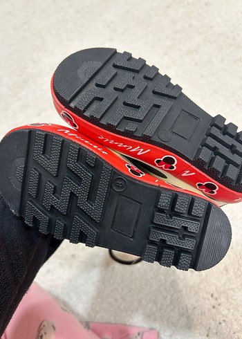 Kız Çocuk Beyaz Puantiyeli Minnie Yağmur Çizmesi - Görsel 7